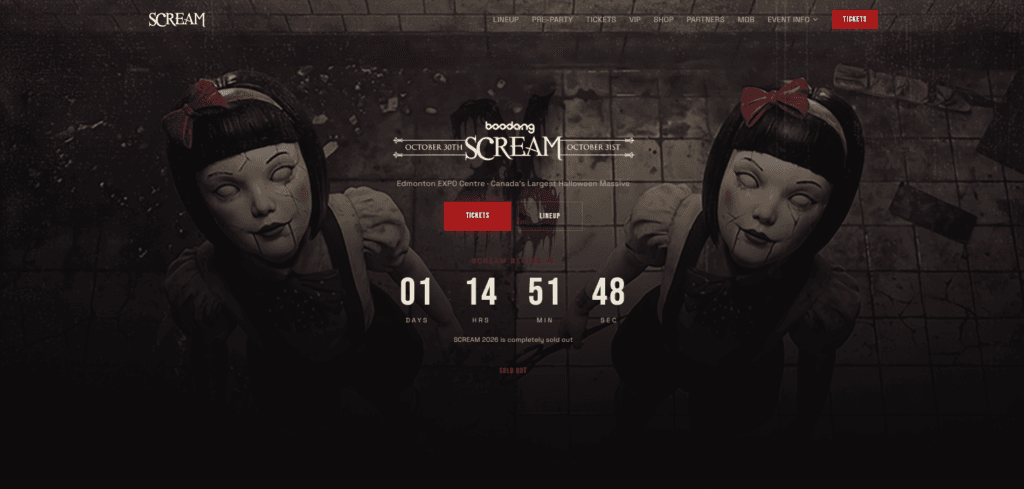Scream Edmonton 2026: